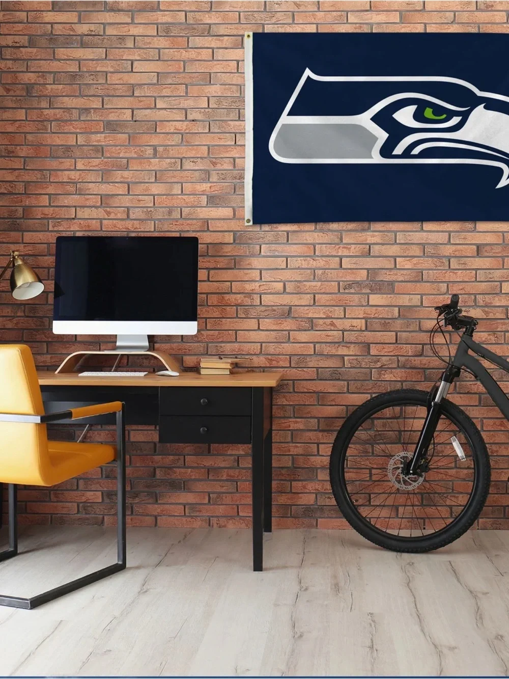 Seattle Seahawks Navy Blue Decorative Throw with Team Logo